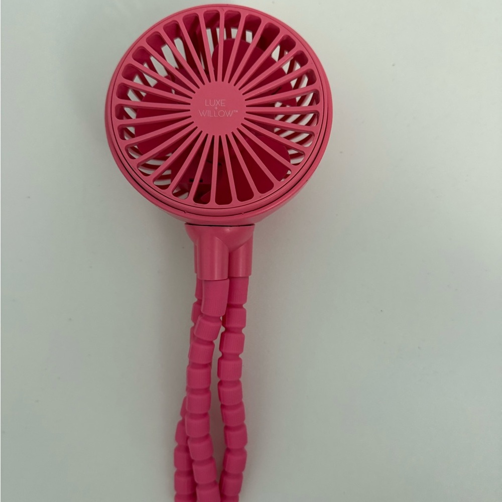 Luxe Willow Pink Portable Fan